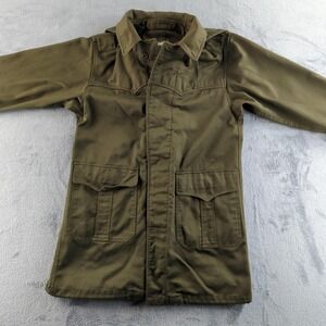 Vintage French Army Jacket Olive M64 Drab Military Combat Satin 300 Field Parka